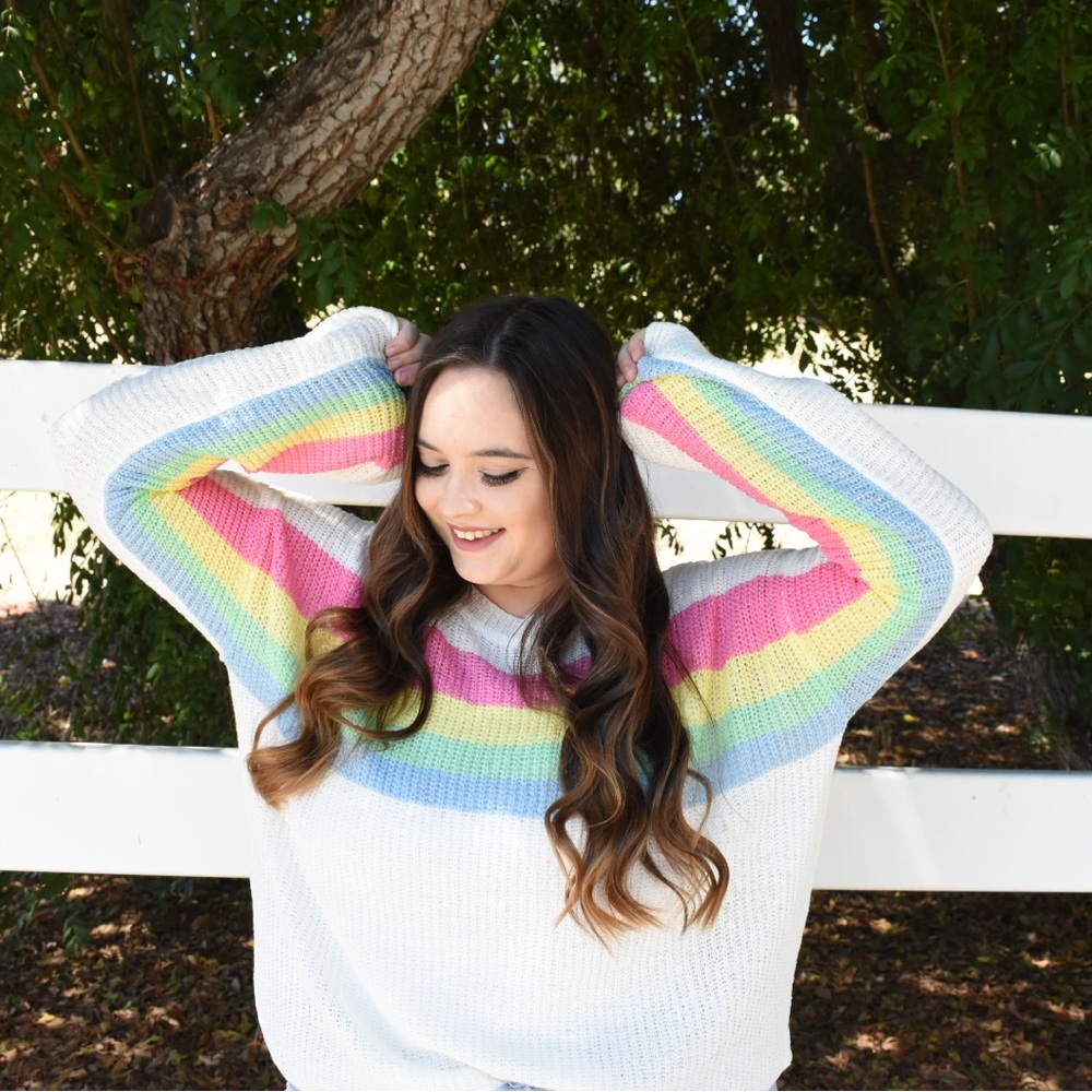 Pastel Striped Sweater